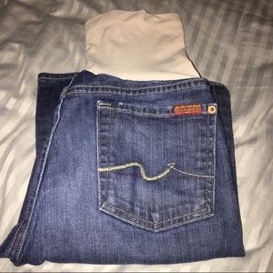 Maternity 7 for all mankind jeans
